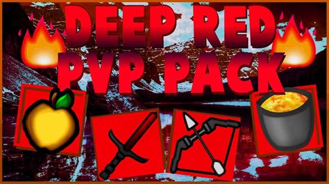 Minecraft Deep Red Pvp Texture Pack Release 171819 Mc Resource
