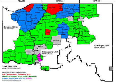 219 Area Code Zip Code Map Map