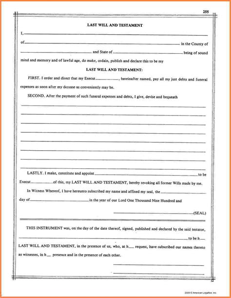 Feel free to download the pdf template and customize it by adding all the personal assets such as bank accounts, fixed deposits, immovable properties and other precious belongings. 032 Form Templates Free Living Will Forms To Print ...