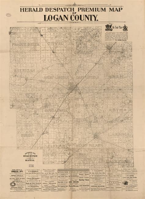 Herald Despatch Premium Map of Logan County. | Library of Congress