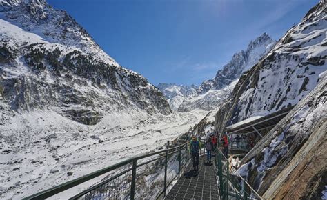 Mer De Glace Glacier Chamonix France Stock Image Image Of French