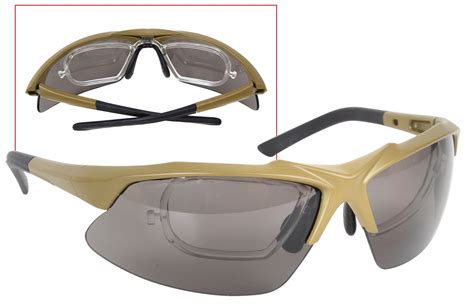 Tactical Eyewear Kit Ballistic Safety Eye Shield W Prescription Lens
