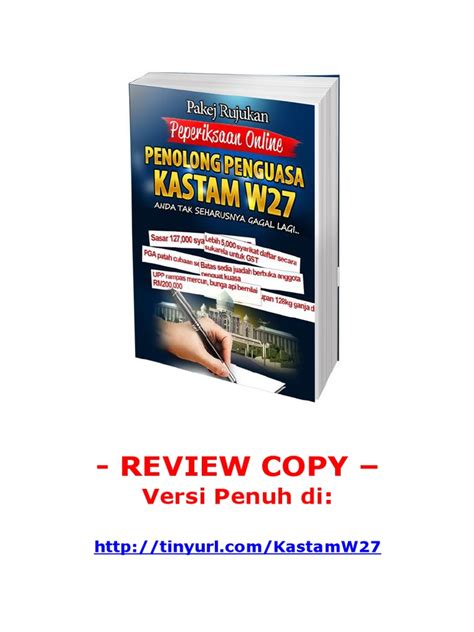 Pdf Panduan Peperiksaan Penolong Kastam W Dokumen Tips