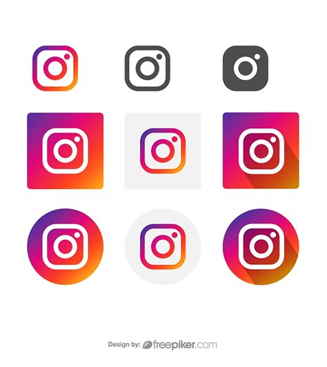 Freepiker Instagram Social Media Icon Vector Icons