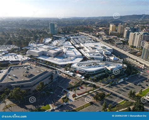 Aerial View Of Utc Westfield Shopping Mall Large Commercial Center In