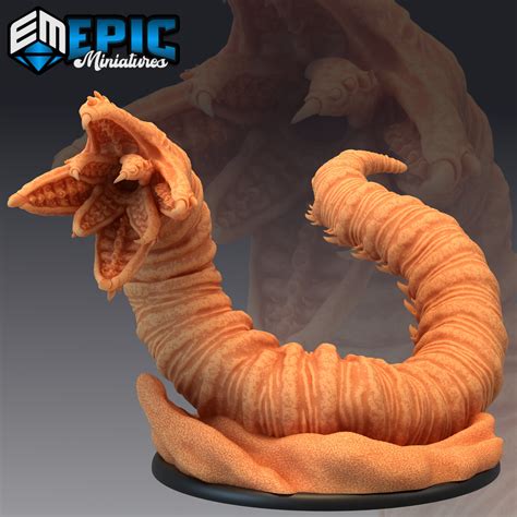 Sandworm Resin Model Miniature Uk Shop Dungeons And Etsy