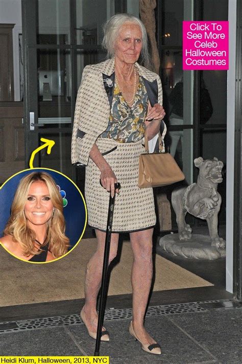 heidi klum most shocking halloween costume ever — click to see old lady costume old lady