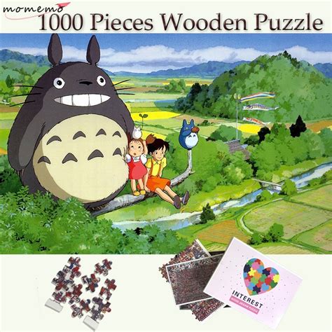 Momemo My Neighbor Totoro Puzzle Toy 1000 Pieces Jigsaw Puzzles For