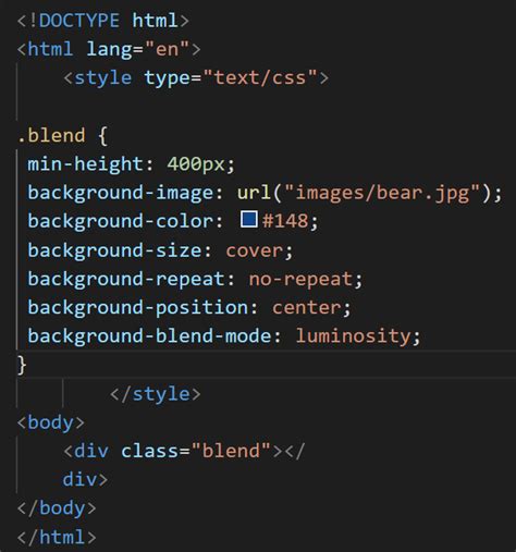 Css Background Blend Mode Property