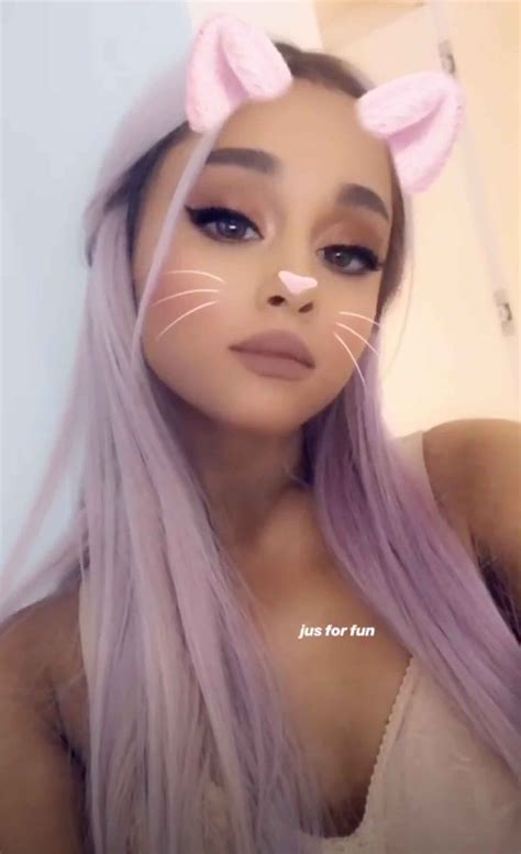 Ariana Grande Dyes Her Hair Lavender Enterglorylife201807