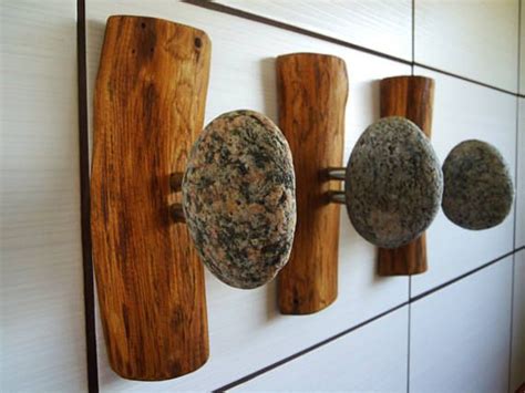 Pack Of 3 Pcs Wall Mounted Solid Wood Coat Rack With Natural Baltic Sea