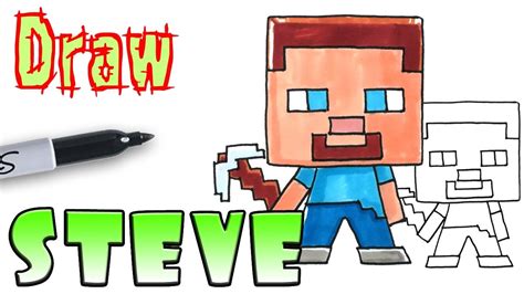 Minecraft Diamond Steve Coloring Pages