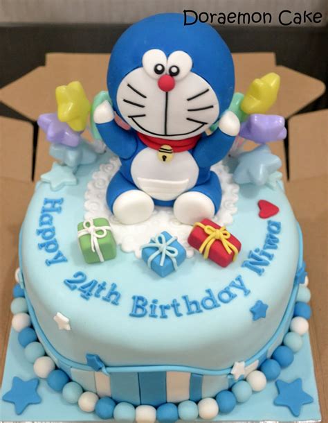 Doraemon Cake Doraemon Cake Baby Birthday Cakes Cartoon Cake