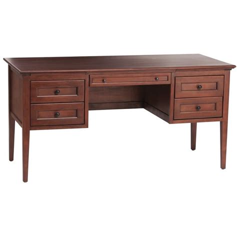 Overall measurements are 48.5 long x 19 depth x 31 high. Whittier Wood McKenzie Desk - 4 Drawer
