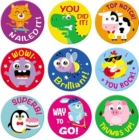Sweetzer & Orange Reward Stickers for Teachers. 1008 Stickers for Kids ...