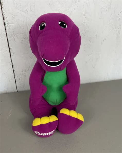 Vintage 1992 1996 Barney Playskool Talking 18 Plush Toy Dinosaur