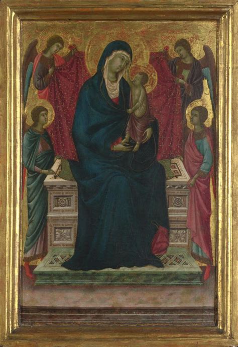 Attributed To Ugolino Di Nerio The Virgin And Child With Four Angels
