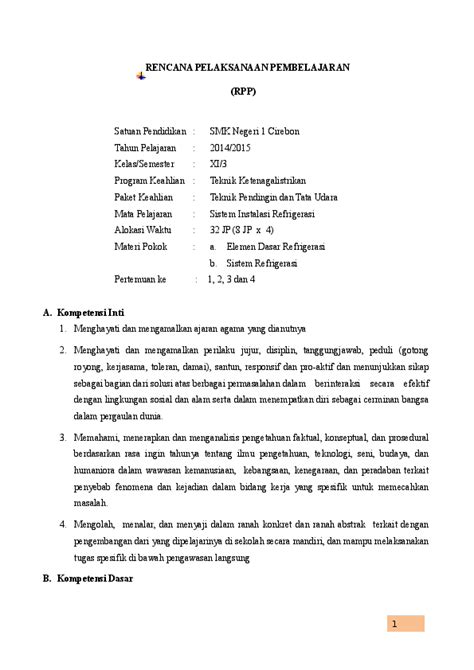Contoh Soal Sistem Instalasi Refrigerasi - Dunia Belajar