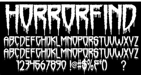 The cursed text generator will allow you to create creepy glitchy fonts and share them in social media. Horrorfind Font | Sinister Fonts | FontSpace