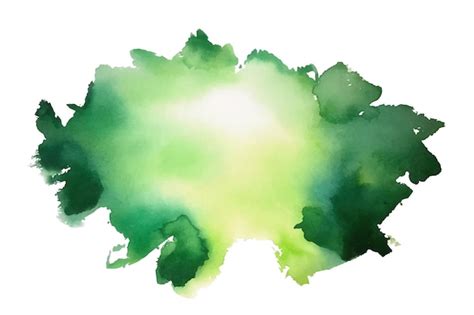 Free Vector Abstract Green Watercolor Stain Texture Background