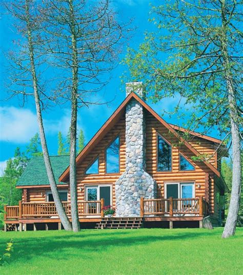 Sierra Garrett Log Home Floor Plan By Hiawatha Log Homes