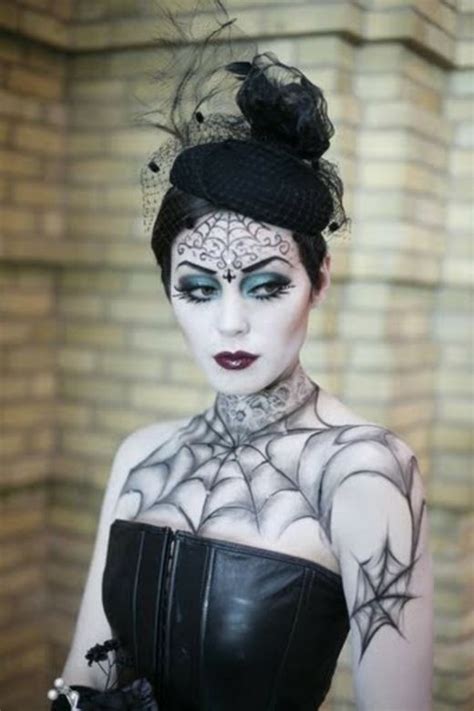 Black Widow Spider Makeup Halloween Makeup Scary Creative