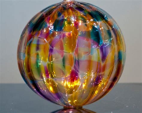 Hand Blown Glass Witch Ball Purple Etsy Custom Outdoor Signs Alice In Wonderland Ts