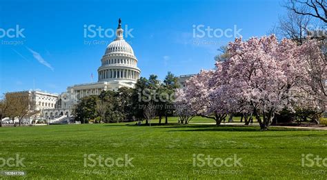 The West Facade Of The United States Capitol Building Stock Photo