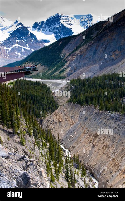 Glacier Skywalk Jasper National Park Alberta Canada Stock Photo Alamy