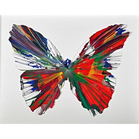 Hirst Damien Butterfly Spin Painting Created At Damien Hirst Spin