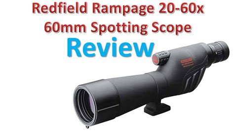 Redfield Rampage 20 60x60mm Spotting Scope Review Best Spotting
