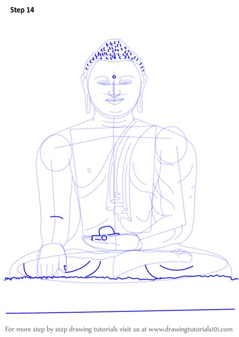 Learn How To Draw A Buddha Meditating Buddhism Step By Step Drawing