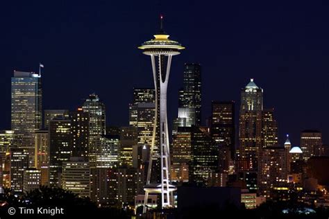 Seattle Photos By Tim Knight Seattle Washington Space Needle At Night