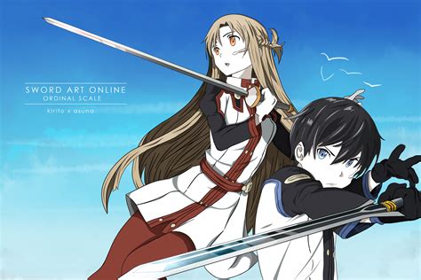 Download Kirito Sword Art Online Asuna Yuuki Anime Sword Art Online Movie Ordinal Scale Hd