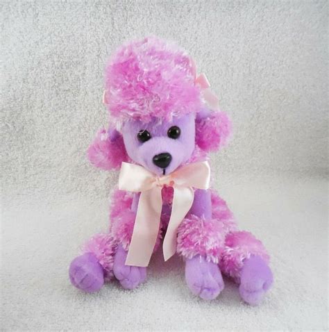 Kids Of America Purple Poodle Puppy Dog Plush Stuffed Animal 2003