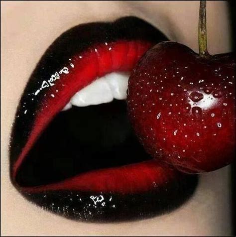 Cherry Red Lips Pinterest