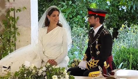 Royal Wedding Jordans Crown Prince Hussein Bin Abdullah Weds Rajwa Al Saif Newswords