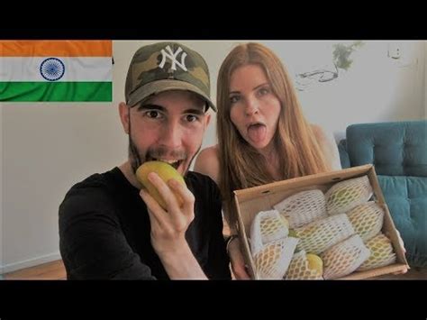 WE ARE TRYING INDIAN MANGOS FOR THE FIRST TIME OMG THAT TASTE