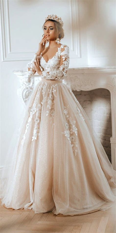30 Disney Wedding Dresses For Fairy Tale Inspiration Disney Wedding Dresses Ball Gown With Long