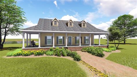 Graceful Southern Home Plan With Wrap Around Porch Dh