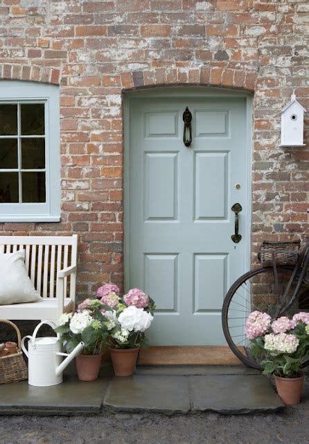 Celestial Blue By Little Greene Painted Cottage Style Front Doors