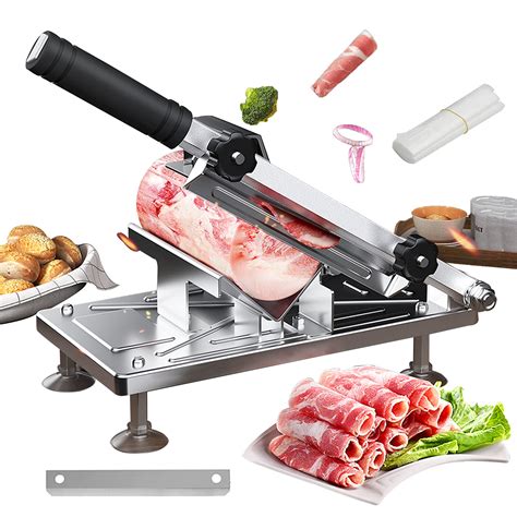 Buy The White Shop Manual Frozen Meat Slicer Upgraded Meat Cutter For