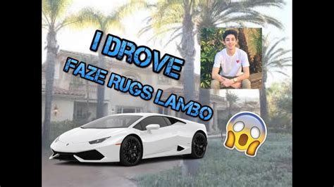 I Drove Faze Rugs Lamborghini Huracan Youtube