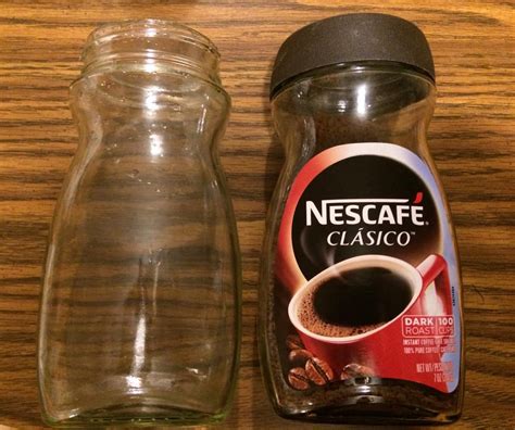 Nescafe Instant Coffee Glass Containers Make Perfect Table Vase For Flowers Frugal