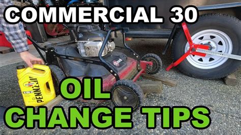 Exmark Commercial 30 Oil Change Tips YouTube