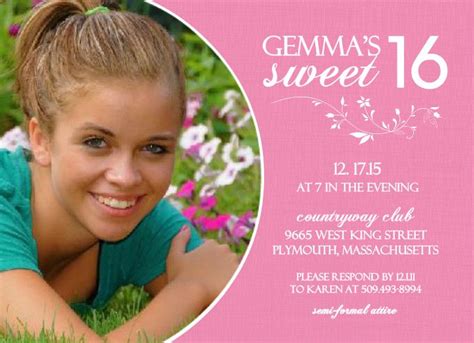 All invitations are fully customizable, allowing you to personalize the design elements of the template you like. Get Sweet 16 Birthday Invitations Ideas Download this ...