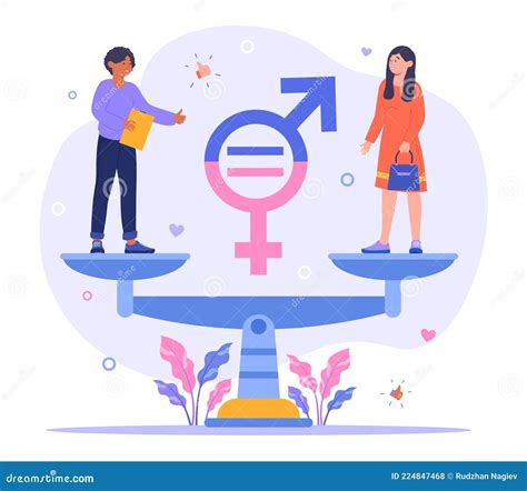 gender equality concept stock vector illustration of society 224847468