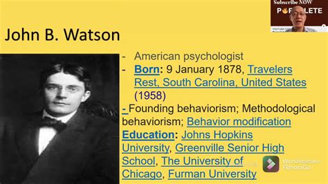 🔥 John B Watson Behaviorism Theory Behaviorism 2022 11 09