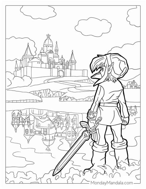 Guardian Zelda Breath Of The Wild Coloring Pages Work