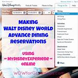 Pictures of Walt Disney Dining Reservations